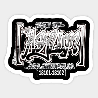 THE ASYLUM LOGO Sticker